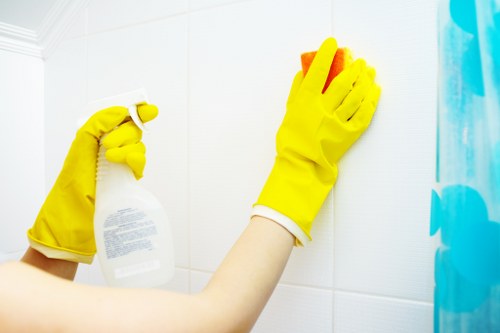 Different curtain fabrics arranged for specialist cleaning