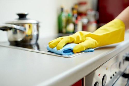 Cleaning stubborn fabric stains in a Loxford home